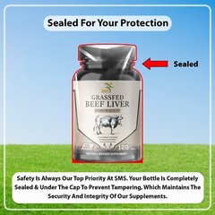 Desiccated Beef Liver Capsules, 100% Grass Fed Undefatted 360 Capsules 3 Pack