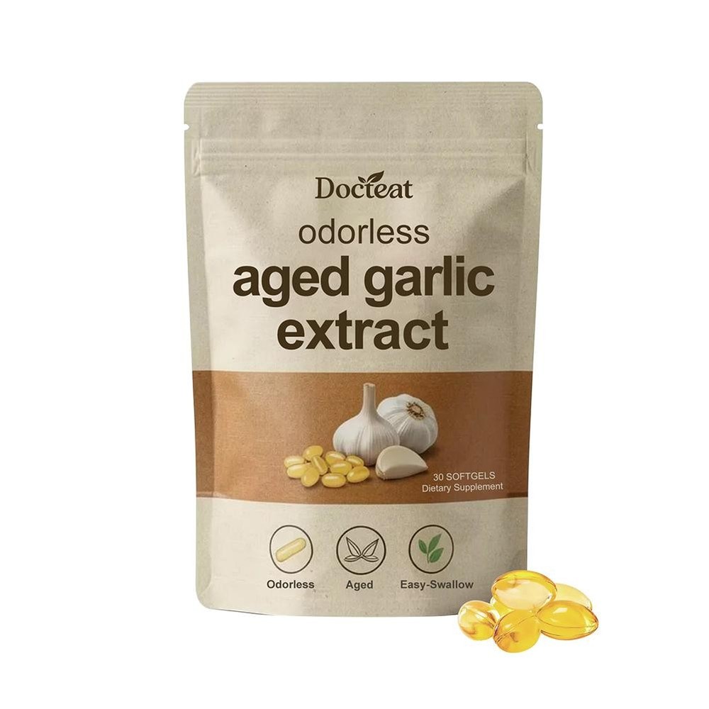 Quality Aged Garlic Extract 30 Softgels – Odorless – Heart Immune Health
