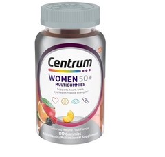 Centrum Multigummies Womens 50 Plus Gummy Multivitamin Assorted Fruit 80 Count