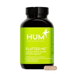 HUM Flatter Me Supplement for Daily Bloating – 18 Full Spectrum Enzymes to Su…