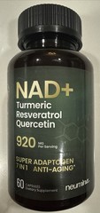 NAD+ 7-in-1 Anti-Aging with Quercetin, Resveratrol & Turmeric – 60 Caps