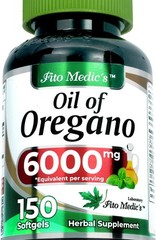 Oregano Oil 6000mg 150gels Contains Carvacrol