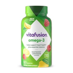 Omega-3 Gummy Vitamins, Berry Lemonade Flavored,America’s Number 1 Vitamin Brand