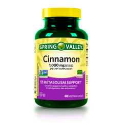 Spring Valley Cinnamon 1000mg Dietary Supplement – 400 Count