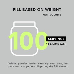 AMANDEAN Premium Gelatin Powder XL. Grass-Fed Beef Collagen Protein Supplemen…