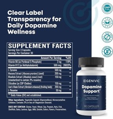 Dopamine Support Supplements for Men Women – Natural Brain Food Supplement
