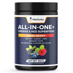 All-in-One Green & Red Superfood 340g Energy, Detox & Immunity