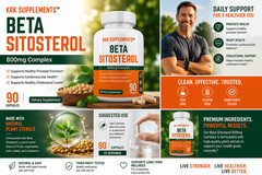 1x Beta Sitosterol Super Mega Strength Prostate Phytosterol Plant Sterols 800mg