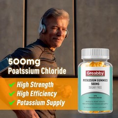Efficient Potassium Supply: Sugar-Free Gummies for Adult Muscle & Heart Wellness