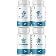 PurDentix – Advanced Formula for Teeth & Gums Health Support – 4 Bottles