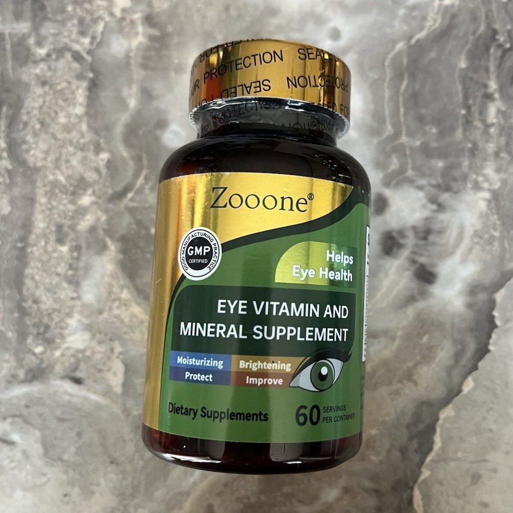 Zooone Eye Vitamin 60 Capsules Vitamin C E Zinc Copper Lutein Supplement
