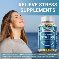Goodbye Stress Capsules – with L-Theanine,Ashwagandha – Stress & Immune Support