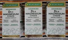 1 lot of 3 NEW! Nature’s Bounty Advanced D3 +Magnesium Citrate (90 tablets each)