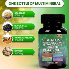BUIE Sea Moss Ginger Capsules | 60 Capsules