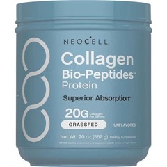 NeoCell Collagen Bio-Peptides Protein – 20oz, Grass Fed for Skin & Joint Support