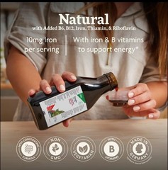 Salus Floradix Iron + Herbs Liquid Vitamin, B6 B12 Thiamin Riboflavin 8.5 fl oz
