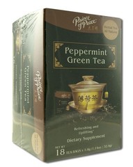 Peppermint Green Tea Prince Of Peace 18 Bags Box