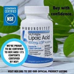 Stabilized R-Alpha Lipoic Acid 600Mg per Serving [High Potency]