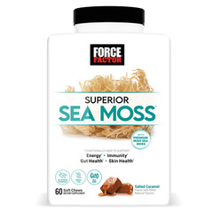 Force Factor Superior Sea Moss, Irish Sea Moss Supplement, Salted Caramel Flavor