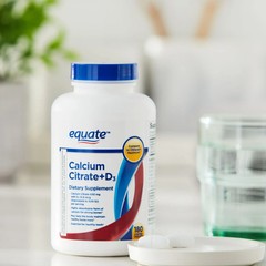 Equate Calcium Citrate + D3 630mg Tablets 180ct (Citracal Compare)
