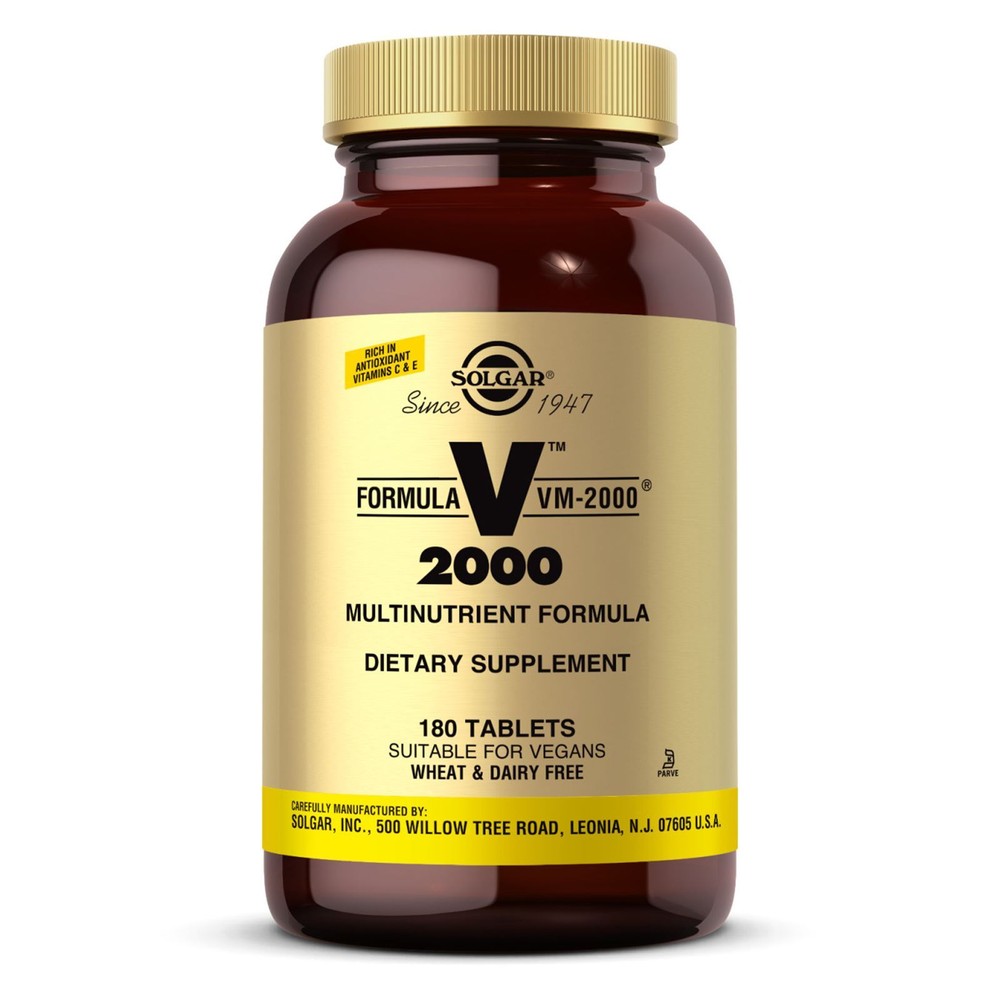 Solgar Formula VM-2000 Multinutrient System 180 Tablets