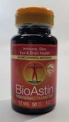 50 Gel Caps 12 mg BioAstin Hawaiian Astaxanthin EXP. 08/2027