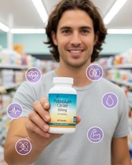 Potassium Citrate 500mg Caps – Fresh Stock by Sunlight – Free & Fast Ship
