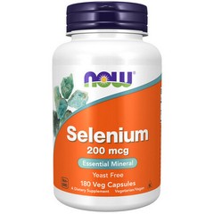 Selenium 200 mcg 180 Caps By Now Foods