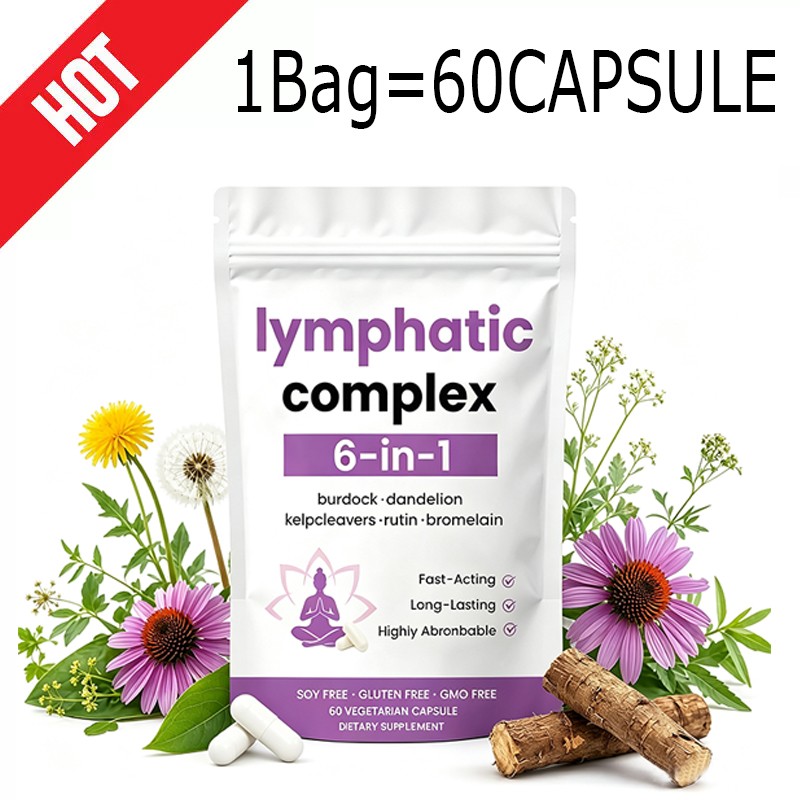 5X 6-in-1 Lymphatic Complex,Lymphatic Drainage Supplements|Herbal Blend HOT US