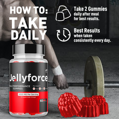 (3 Pack) Jellyforce Male Gummys Advanced Male Jelly Force Formula 180 Gummies