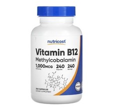Nutricost Methylcobalamin Vitamin B12, 1,000 mcg, 240 capsules
