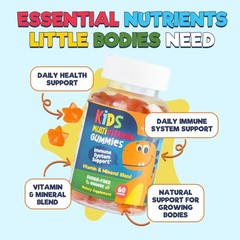 Kids Multivitamin Gummies Natural Sugar Free Gummy Multi Vitamin for Kids