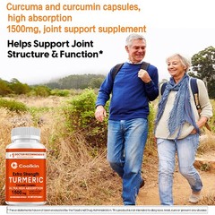 120pcs Extra Strength Turmeric Curcumin Complex – High Absorption, Pain Relief