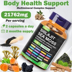 2x Irish Sea Moss 240ct Burdock Root, Bladderwrack Powder, Immune & Thyroid Care