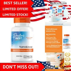High-Quality Nattokinase for Cardiovascular Health – Non-GMO & , 270 Count