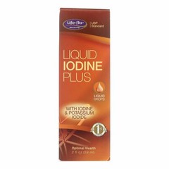 Life Flo Liquid Iodine Plus with Iodine & Potassium Iodide Liquid Drops 2 fl oz