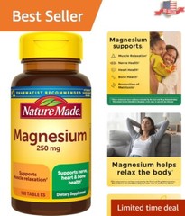 Magnesium Oxide 250 mg, Magnesium Supplement for Muscle, Heart, Bone and Nerv…