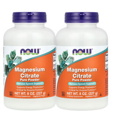Now Foods (2 PACKS) Magnesium Citrate Powder, 8 oz.