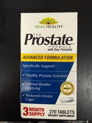 Real Health The Prostate Formula with Saw Palmetto, 270 Tabs, Exp 2027+