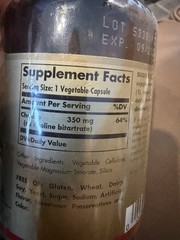 SOLGAR Choline 350mg Supports Healthy Brain & Cellular Function – 100 Capsules