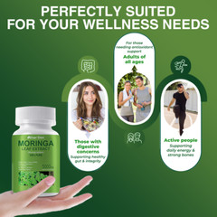 Moringa Leaf 5000mg – Metabolism and Digestive Support, Immunity and Energy 120