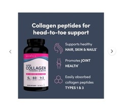 NeoCell Super Collagen + Vitamin C and Biotin Tablets, 360 ct. Exp 07/2026