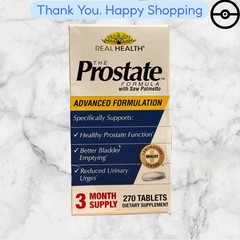 REAL HEALTH THE PROSTATE FORMULA -270 TABLETS-SAW PALMETTO DIETARY SUPPLEMENT