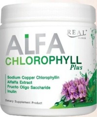 4x Real Elixir Alfa Chlorophyll Plus Natural Fiber Detox Drink Healthy Skin 100g