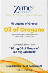 Zane Hellas 190 Mg Oregano Oil-164 Mg Carvacrol per Serving-4 Drops Daily. 100%