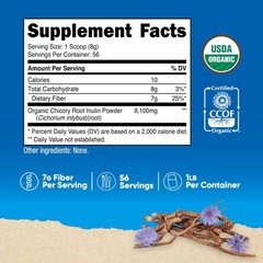 Nutricost Organic Inulin Powder 1LB (454 Grams) 7 1 Pound (Pack of 1), Red