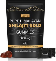 Himalayan Shilajit Gummies with Ashwagandha Fulvic Acid & 85+ Trace Minerals