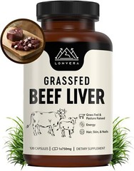 Lonvera Grass Fed Beef Liver Capsules | Dessicated Liver Supplement | Freeze …
