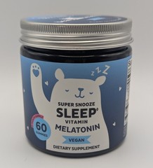 Bears With Benefits Melatonin Gummies & Vitamin B6 Vegan Sleep 60 Count – New