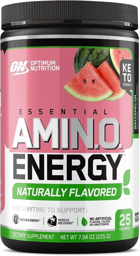Optimum Nutrition Amino Energy Watermelon – 25 Servings – CLUMPY – NO RETURNS